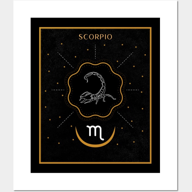 Scorpio | Astrology Zodiac Sign Design Wall Art by The Witch's Life